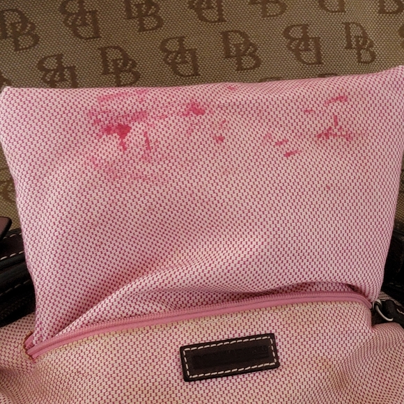 Dooney & Bourke Brown Logo Gretta Slouch Shoulder Bag Purse Vintage - Picture 16 of 16